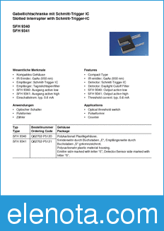 Infineon SFH9340 datasheet