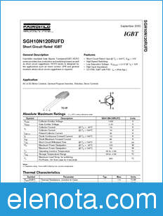 Fairchild SGH10N120RUFD datasheet