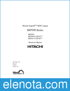 Hitachi SH7050 datasheet