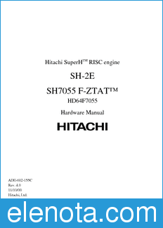 Hitachi SH7055 datasheet