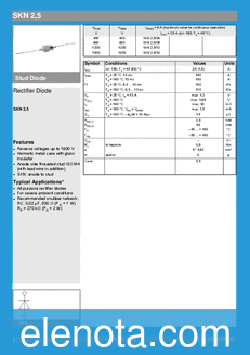 Semikron SKN2.5/12 datasheet