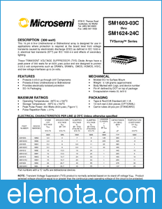 Microsemi SM1603C datasheet