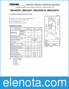 Toshiba SM16GZ47 datasheet