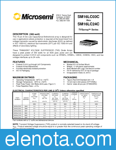 Microsemi SM16LC03C datasheet