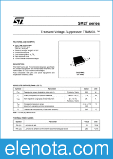 STMicroelectronics SM2T6V8A datasheet