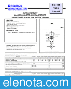 Rectron SM4001-B datasheet