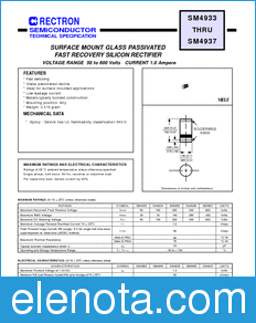 Rectron SM4936-B datasheet