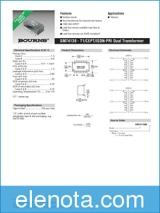 Bourns Electronic Solutions SM74139 datasheet