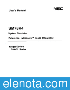 NEC SM78K4 datasheet