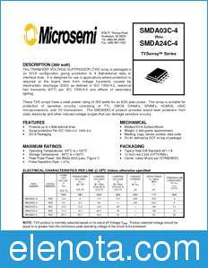 Microsemi SMDA05C-4 datasheet