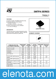 STMicroelectronics SMTPA100 datasheet