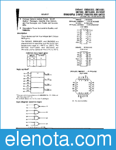 Texas Instruments SN5402 datasheet
