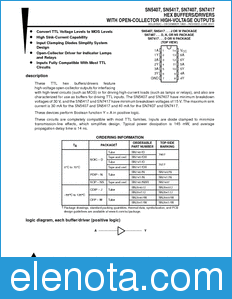 Texas Instruments SN5407 datasheet