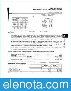 Texas Instruments SN54180 datasheet