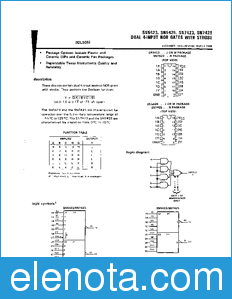 Texas Instruments SN5423 datasheet