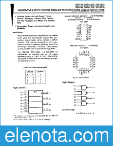 Texas Instruments SN5438 datasheet