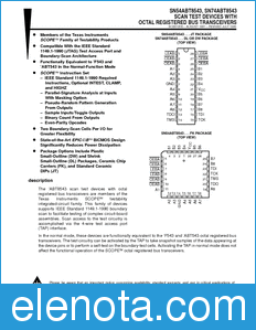 Texas Instruments SN54ABT8543 datasheet