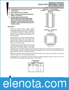 Texas Instruments SN54AC373 datasheet