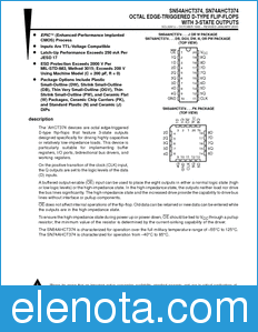 Texas Instruments SN54AHCT374 datasheet