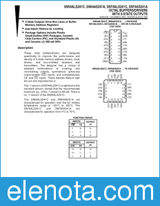 Texas Instruments SN54ALS241C datasheet