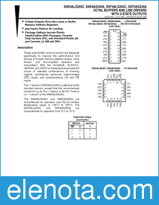 Texas Instruments SN54ALS244C datasheet