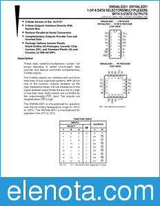 Texas Instruments SN54ALS251 datasheet