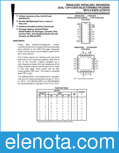 Texas Instruments SN54ALS253 datasheet