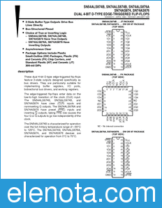 Texas Instruments SN54ALS874B datasheet