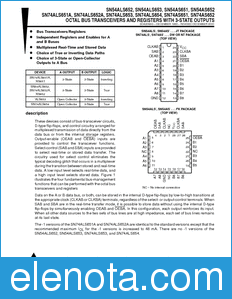 Texas Instruments SN54AS651 datasheet