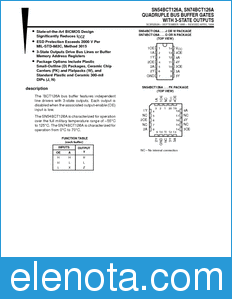 Texas Instruments SN54BCT126A datasheet