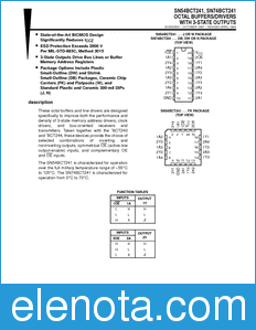Texas Instruments SN54BCT241 datasheet