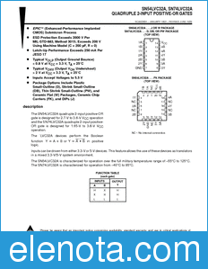 Texas Instruments SN54LVC32A datasheet