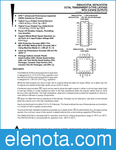 Texas Instruments SN54LVC373A datasheet