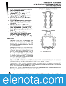 Texas Instruments SN54LVC646A datasheet