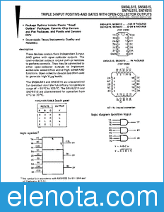 Texas Instruments SN54S15 datasheet