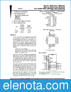 Texas Instruments SN54S194 datasheet