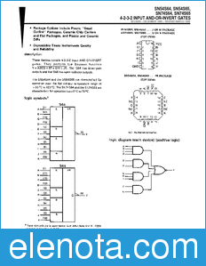 Texas Instruments SN54S64 datasheet