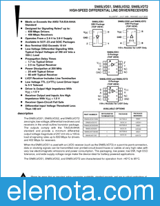 Texas Instruments SN65LVDS1 datasheet