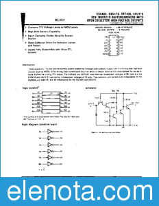 Texas Instruments SN7416 datasheet