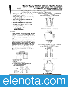 Texas Instruments SN74175 datasheet