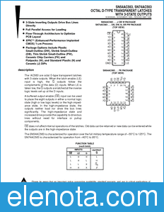 Texas Instruments SN74AC563 datasheet