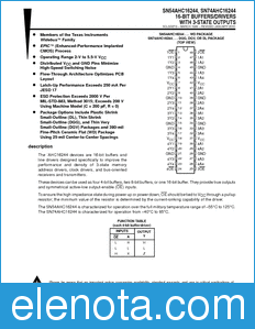 Texas Instruments SN74AHC16244 datasheet