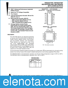 Texas Instruments SN74AHCT367 datasheet