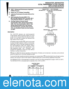 Texas Instruments SN74AHCT373 datasheet