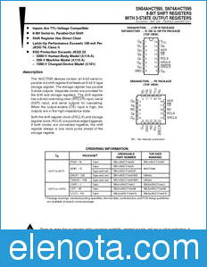 Texas Instruments SN74AHCT595 datasheet