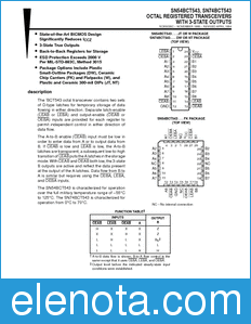 Texas Instruments SN74BCT543 datasheet