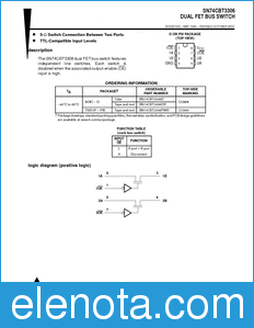 Texas Instruments SN74CBT3306 datasheet