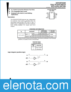 Texas Instruments SN74CBTD3306 datasheet