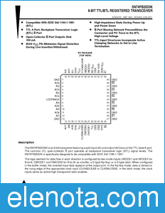 Texas Instruments SN74FB2033K datasheet