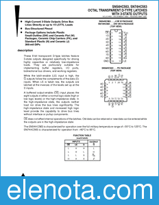 Texas Instruments SN74HC563 datasheet